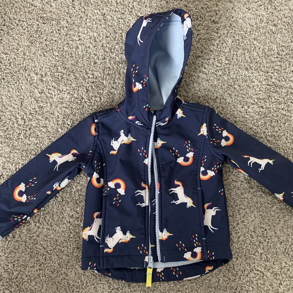 Cat and Jack unicorn raincoat
